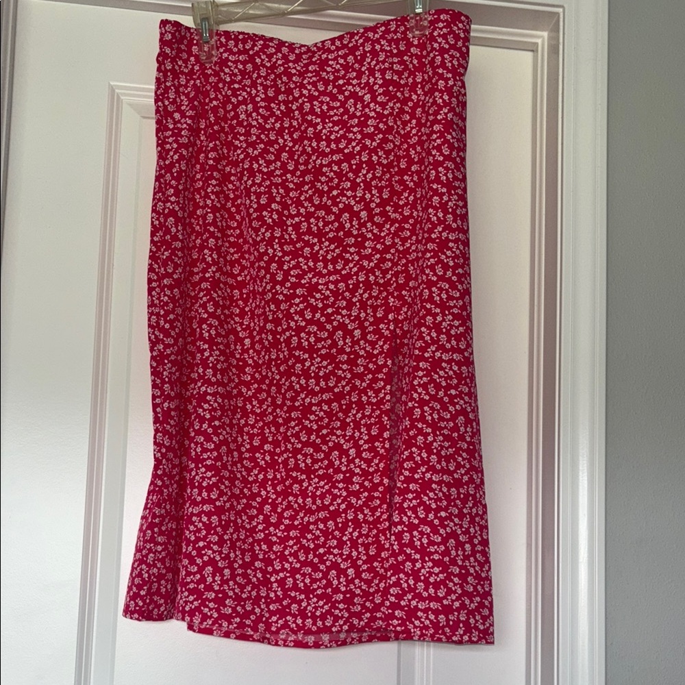 SHEIN pink Midi skirt